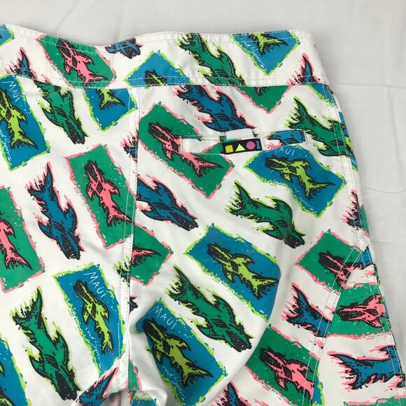 Maui and Sons shark‎ swim trunks - Picture 4 of 9